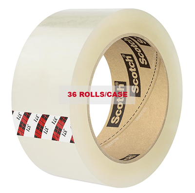 Roll of 3M 371 Scotch Tape indicating 36 rolls/case