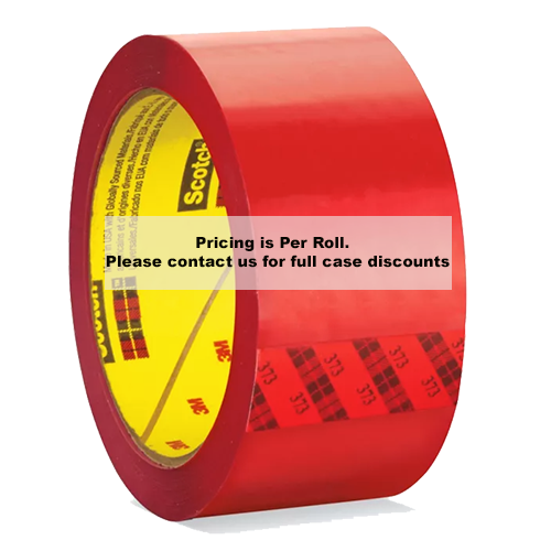 3M Scotch 373 red box sealing tape, 2.5 mil