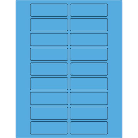 LL178GN Fluorescent Labels 4" x 2"