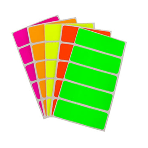 LL178GN Fluorescent Labels 4" x 2"