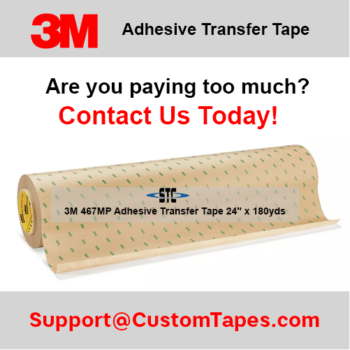 3M 467MP Adhesive Transfer Tape 24" X 180yds
