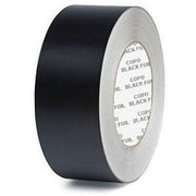 Custom Tapes Individual Rolls Matte Black Aluminum Foil Tape 2" Roll