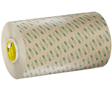 Load image into Gallery viewer, Roll of 3M 467MP adhesive transfer tape featuring high performance acrylic adhesive for bonding metals and high surface energy plastics
