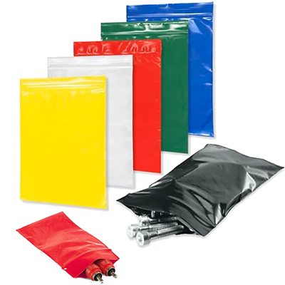 Colored Reclosable ZipLock Poly Bags