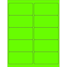 Load image into Gallery viewer, Fluorescent-Green-Labels-4x2
