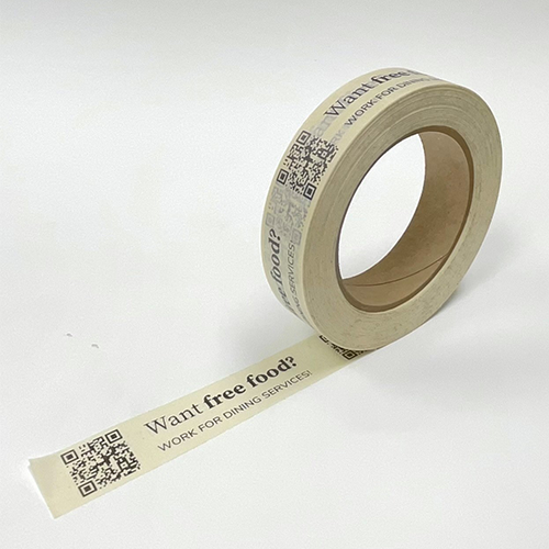 Free Food QR Code Printed Masking Tape