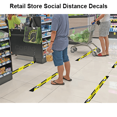 <b>Maintain Safe Distance 3"  (5 Pack)